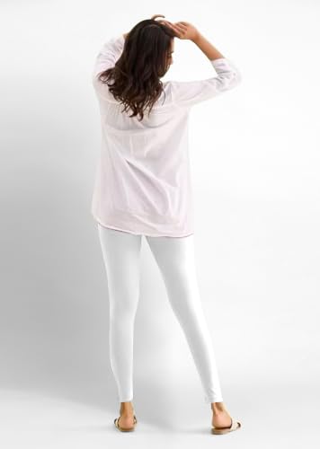 Image of TRENDMALLS Women's Super Combed Cotton Elastane Stretch Ankle Length Leggings with Ultrasoft Waistband