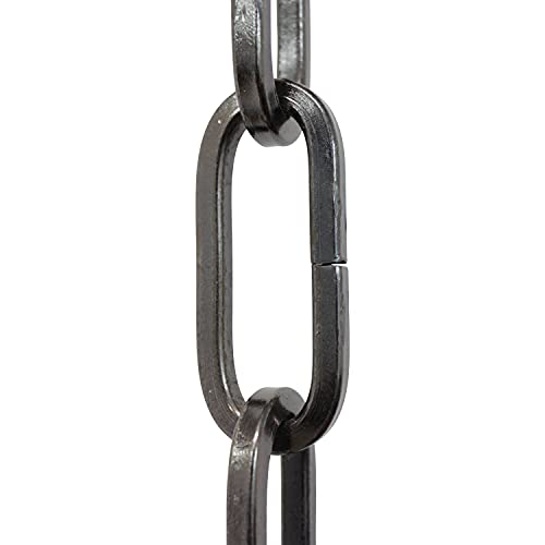 Image of RCH Hardware CH-S62-40-GUN-10 Steel Chandelier Chain, Gunmetal (10 Feet)