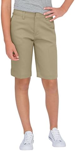 Dickies Big Girls' Stretch Bermuda Short, Desert Sand, 14