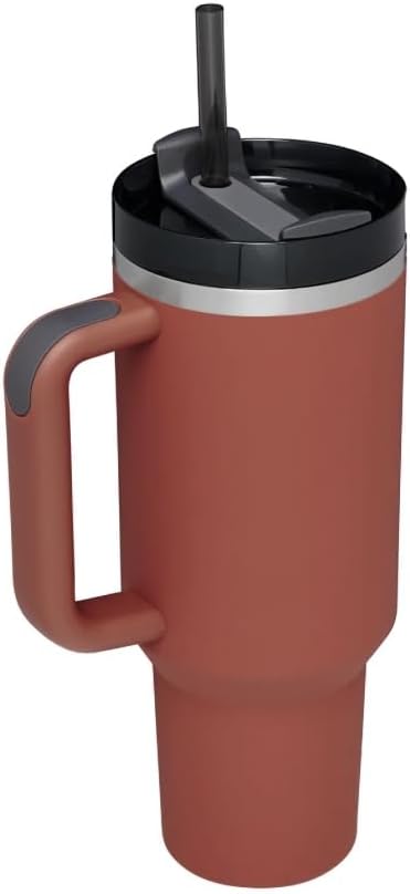 Termo Stanley Rosa XSUPER Vaso De 40 Onzas Con Asa Y Tapa Con Popote, Taza De Viaje De Acero Inoxidable Aislada Al Vacío Para Agua, Té Helado O Café, Batidos Y Más Termo Stanley Rosa XSUPER Vaso De 40 Onzas Con Asa Y Tapa Con Popote, Taza De Viaje De Acero Inoxidable Aislada Al Vacío Para Agua, Té Helado O Café, Batidos Y Más