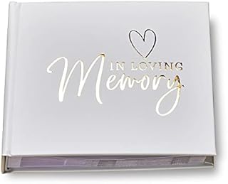 In Loving Memory Photo Album For 50 x 6 by 4 Photos Gold Print