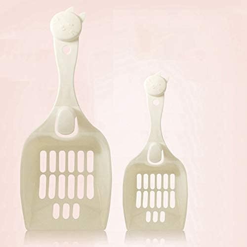 Pet Supplies 3pcs Plastic Pet Dog Cat Litter Feces Scoop Sand Waste Scooper Puppy Kitten Cleaning Tool Shovel Pet Cleanning Tool (Color : White)