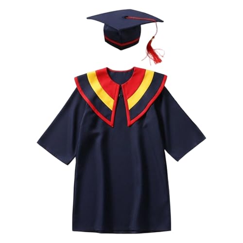 Image of Kindergarten 2025 Graduation Cap and Gown Tassel Sets with Charm 2PCS Graduations Stoles for Kids Grad Party Clothes