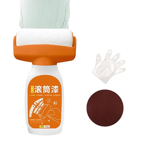 Tmboryuu Rodillo de secado rápido para reparación de paredes interiores, pintura con gran cobertura para desajustes de colores, pintura para retoques de paredes interiores