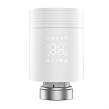 Termostato inteligente de radiador para control remoto de calefacción y eficiencia energética, administra múltiples radiadores