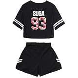 CHAIRAY BTS Love Yourself Shorts and Tee Set Jimin Jungkook V T-Shirt Suit