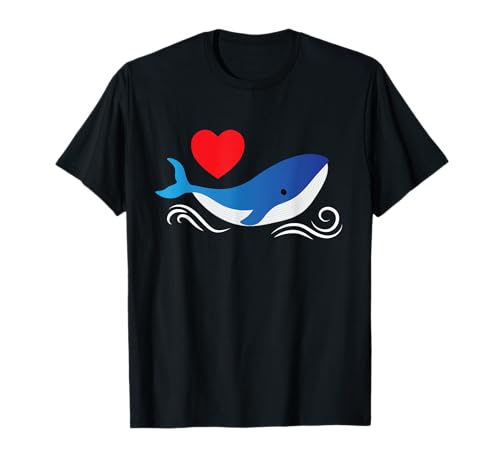 Ballenas Azules I Corazón De Ballena Azul I Ballenas Ballena Camiseta
