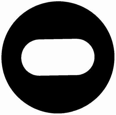 Gilder Single Slot Oval Grid G207, 2000x750 µm, Gold, 50/VL