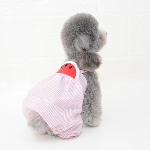 Disfraz pantalón tirantes sandía para perro talla M miniatura 7
