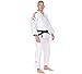 FUJI Double Weave Judo Gi, Thick Collar Cotton-Blend Judo Uniform , White, 6