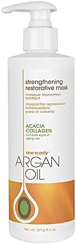 One 'n Only Hair Mask with Argan Oil, Strenghtening Restorative Mask, Helps Maintain Moisture Level for a Shiny Texture, Provides Color Protection, 7.8 Ounce