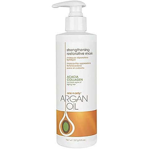 One 'n Only Hair Mask with Argan Oil, Strenghtening Restorative Mask, Helps Maintain Moisture Level for a Shiny Texture, Provides Color Protection, 7.8 Ounce Cover