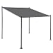 Produktbild Mendler Pergola HWC-A22, Anbaupergola Garten Pavillon Terrassenüberdachung Sonnenschutz, 3x3m - anthrazit