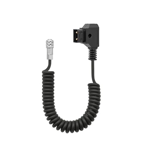 Cable de alimentación BMPCC D-Tap a 4K 6K Pro Adecuado para cámara de Cine de Bolsillo Blackmagic 4K y batería de Montaje en V, Weipu SF6 de 2 Pines Hembra a P Tap, 18 a 59 Pulgadas de Longitud