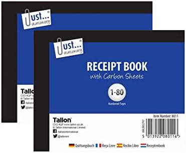 ( ) A5 Full Size Duplicate Books - 1-80 Pages Numbered - Receipt/Invoice Order Pads (Duplicate Book, Full Size)