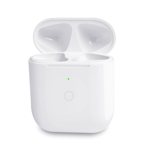 Wireless Charging Case Compatible with Airpods 2nd Generation, Replacement 1st Gen Charger Case Only with Bluetooth Pairing Sync Button Off-White(No Earbuds) Style4 by Chillyfar - Used condition - US$19.81