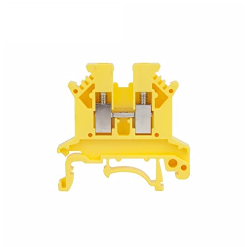 Fil connecteur électrique Din Rail bornier UK2.5B jaune 10x