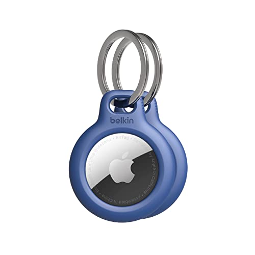 Belkin Apple AirTag Secure Holder with Key Ring, Durable Scratch