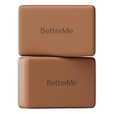 BetterMe Yoga Blocks Set of 2 – High Density Foam Yoga Blocks for Stretching, Pilates & Workouts – Lightweight Non-Slip Exercise Blocks for Flexibility & Balance (Mocha)