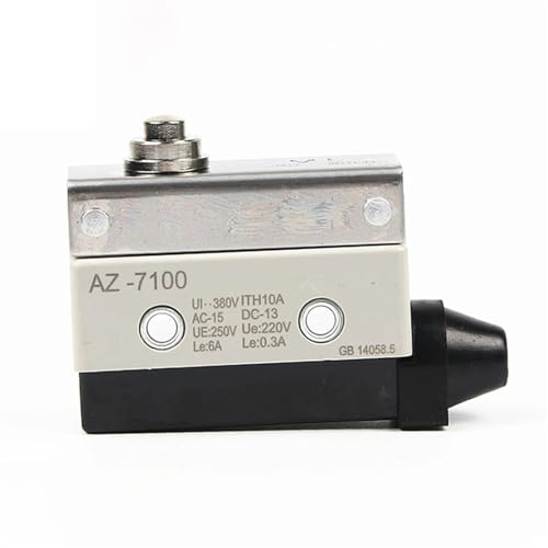 Interruptor de límite AZ-7100 con émbolo de empuje corto y capacidad de 10A CA 250V
