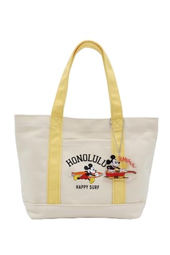 [ディズニー] キャンバスミニトート DMK-TTBM37 YELLOW×IVORY