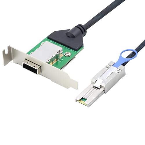 Allowish Mini SAS SFF-8088 26P Male To 8088 Female Server Adapter Card Conversion Cable
