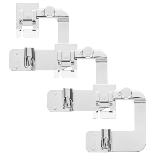 Set 3 Piezas Pie Prensatelas de Acero Ajustable para Máquina de Coser