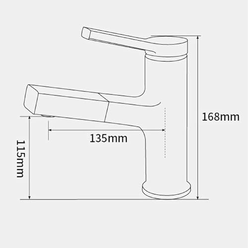 Grifo extraíble para baño monomando: adiós a las salpicaduras en el lavabo 7