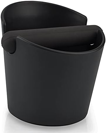 HOMEE Coffee Knock Box 4.8 Inch Shock-Absorbent Durable Barista Style Knock Box With Removable Knock Bar and Non-Slip Base Gift (Round)