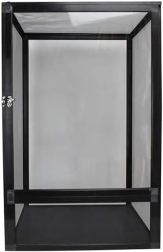 爬虫類ケージ ガラス製 メッシュ蓋 58.5×44×45㎝ 飼育ケース 爬虫類 飼育ケース 観音開き 30×30×45cm ガラス 昆虫飼育ケース