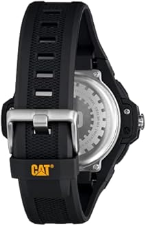 CAT Podium Chrono Men Watch, 45 mm case, Stainless Steel case, Stainless Steel or Rubber Strap Silver/Black