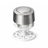 Pulsador Cisterna WC Simple Cromado 36 mm – Botón Descarga Única para Inodoro – Recambio Universal para Cisternas – Instalación Fácil y Resistente – FLUVIA