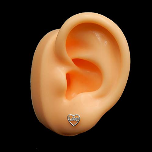 ICYROSE 925 Sterling Silver Small Love Heart Stud Earrings 222932