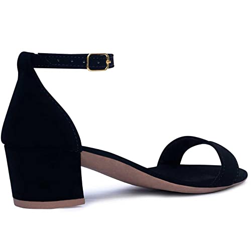 Sandália Feminino Salto Baixo Quadrado Confortável Af3.02 Y Cor:unico;tamanho:39