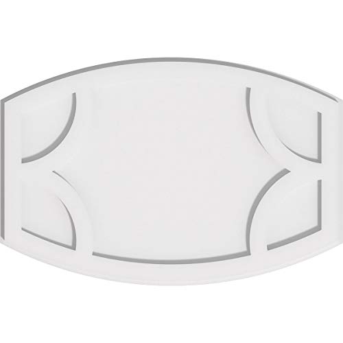 Image of Ekena Millwork CMP24X16KY Kailey Architectural Grade PVC Contemporary Urethane Ceiling Medallions 24 inchW x 16 inchH x 13 inchC x 1 inchP