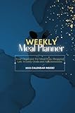 Meal Prep Meal Planner, Weekly Meal Planner, Motivational, Weight Loss, New Year Resolution, 2023 Calendar