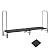 Premium 8Ft Firewood Rack Cover Set Heavy Duty Steel Log Holder for Outdoor/Indoor Use, Waterproof Storage for Patio, Fireplace & Backyard, Ventilated Design, Easy Assembly, Black