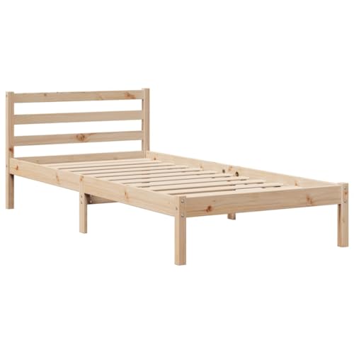 Vidaxl Letto Libreria Senza Materasso 90X200 Cm Legno Massello Pino, Letto, Mobili Per Camera Da Letto, Letto Con Contenitore, Letto Singolo - 8
