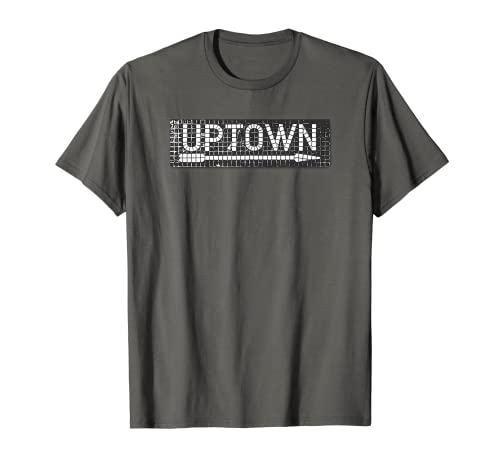Uptown NYC Subway Sign | T-shirt vintage New York City T-Shirt