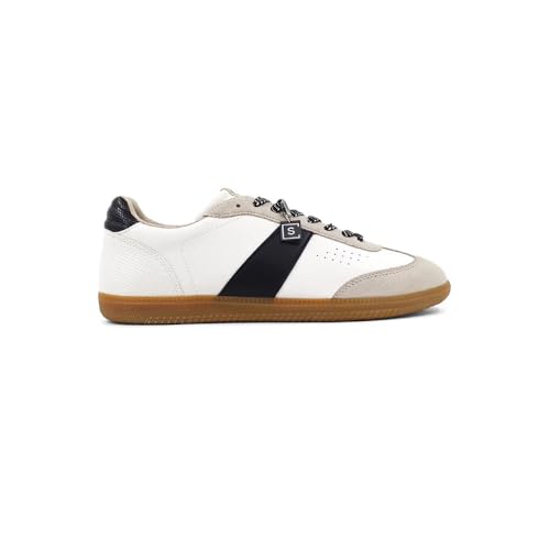 Womens Sydney Lace Up Sneakers Shoes Casual - Black, White