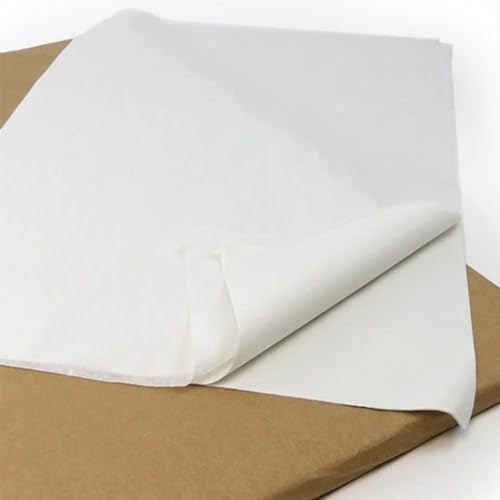100 Sheets Acid Free White Tissue Paper 20 x 30 inches for Art Collection & Gift Wrapping - Acid Free Tissue Paper Sheets for Packaging - 500x750mm 18gsm Acid Free Paper