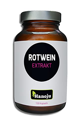 Preisvergleich Produktbild Hanoju Rotwein Extrakt 250 mg 150 Kapseln, mit je 250 mg Rotwein Extrakt pro Kapsel
