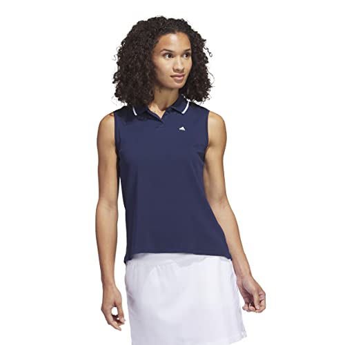 Adidas Golf Women's Standard Go-To Pique Polo Shirt, Collegiate Navy, Medium #TOP14