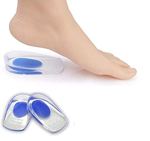 Silicone Gel Heel Protector | Insole Cups for Swelling, Pain Relief, Foot Care Support Cushion | Shoe Heel Pad - for Men and Women (Blue) [1 Pair] BY ASHISH ENTERPRISES