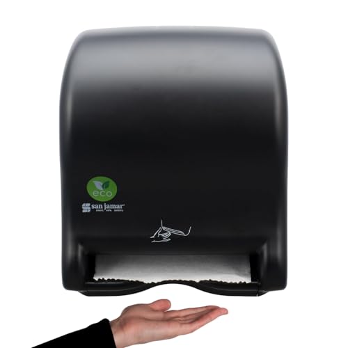 Distributeur de papier essuie-tout électronique mural universel San Jamar Ecologic - 2