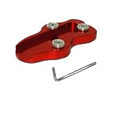 Soporte Lateral Moto Extensión Pata Cabra CNC para Motocicleta para Ka&Was&AKI VN900 VN 900 Classic Custom 2007-2015, Placa Soporte Almohadilla Ampliación Caballete Lateral