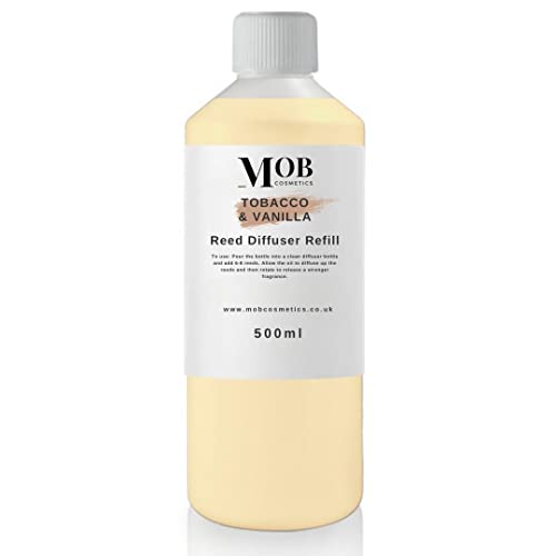 Image of Moments of Bliss Cosmetics 500ml Designer & Fine Fragrance Reed Diffuser Oil Refill - Highly Concentrated - Made to Order! (Tobacco and Vanilla)