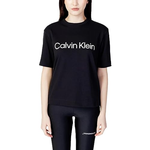 T-shirt noir Calvin Klein femme 00GWS3K128-BAE en coton