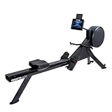 KETTLER Regatta 600 Rudergerät – Hybrid-Widerstand (Luft + Magnet), 24 Stufen, Touchscreen-Display mit Apps & virtuellen Ruderstrecken, klappbar, bis 150 kg, für Zuhause & semiprofessionellen Einsatz