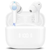 AI Cuffie Traduzione, Buletooth 5.4 Auricolari Traduzione con 144 Lingu, 200+ AI Applicazioni, 3 in 1 Auricolari Traduttori Istantanei con 4 Modalità di Traduzione, Cuffie Bluetooth per Viaggi, Bianco